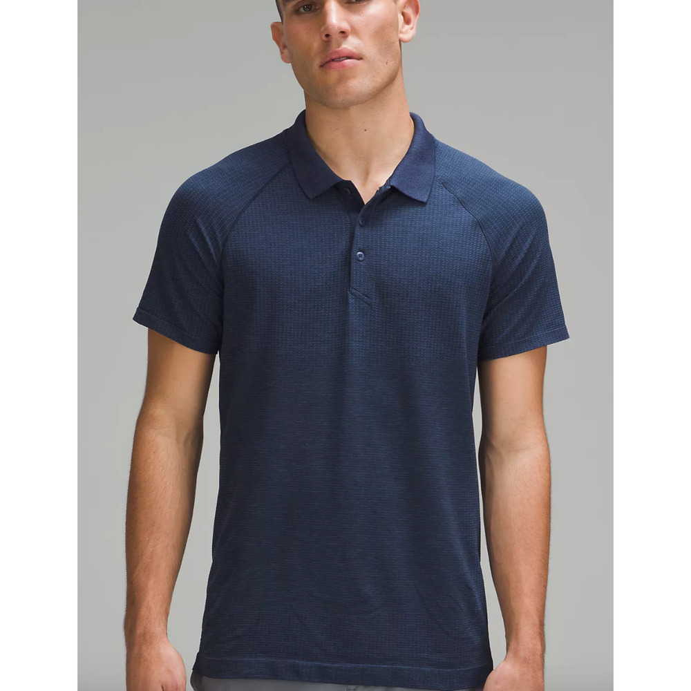 Men's Lululemon Metal Vent Tech Polo Shirt Mineral Blue Small